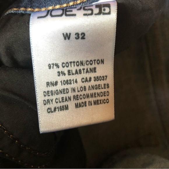 Joe’s Jeans crop style with sewn flip hem medium Wash zip up stretchy size 32 - Picture 8 of 8